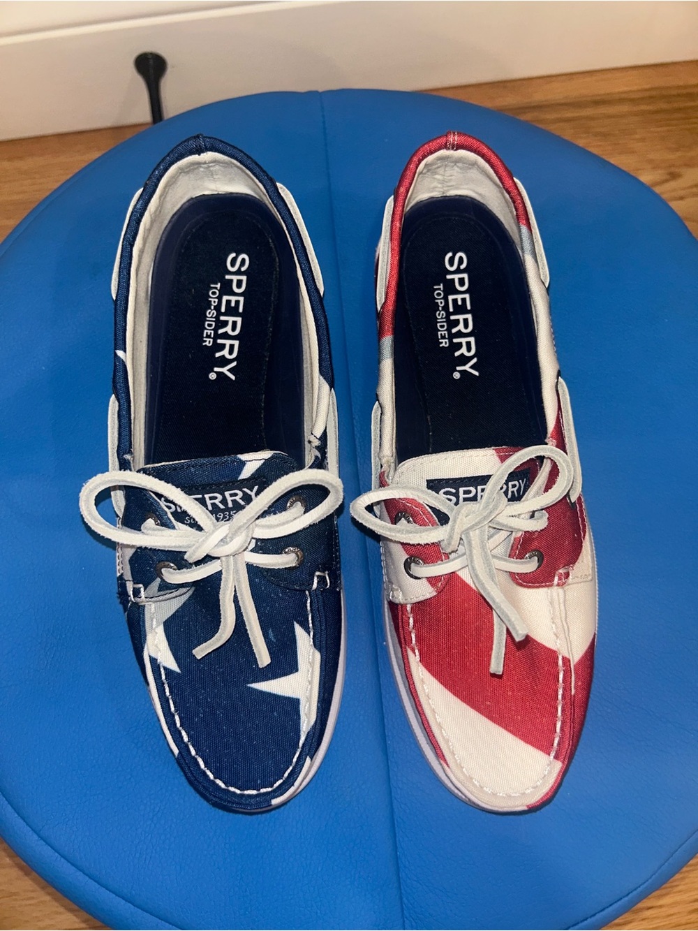 SPERRY Top-Sider Red, Blue, Stars, Stripes, Americana Boat Shoes- Women’s 7.5